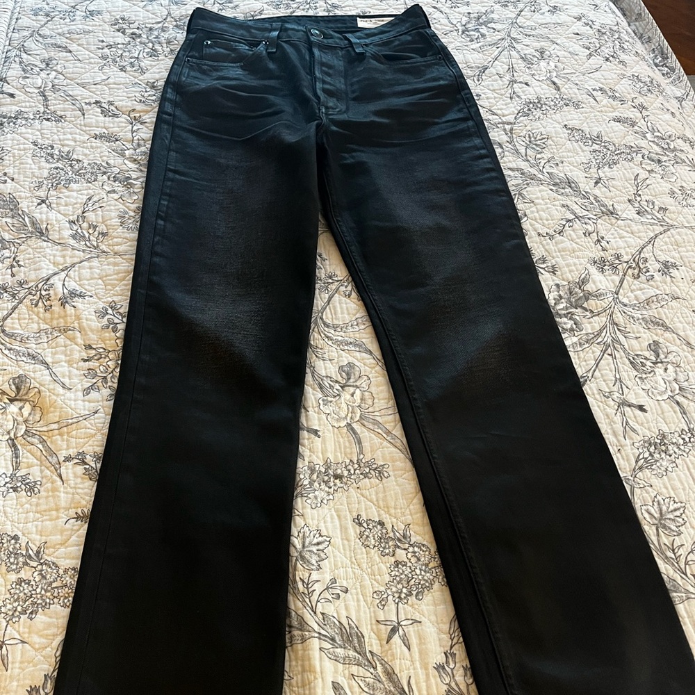 NWOT RAG AND BONE BLACK DENIM JEANS size 28 waist